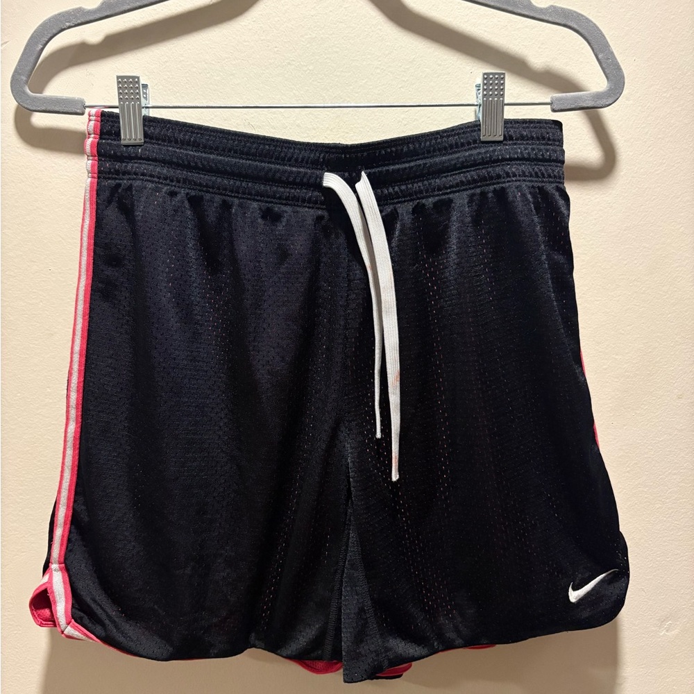 3/$30 Nike Dri-FIT Mesh Athletic Training Shorts Black & Pink - Small